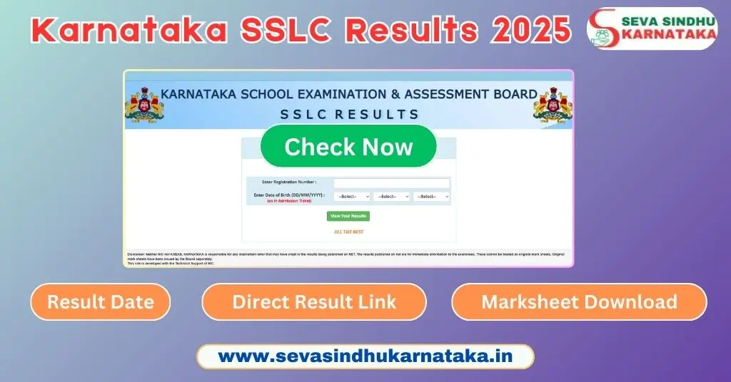 Karnataka SSLC Results 2025
