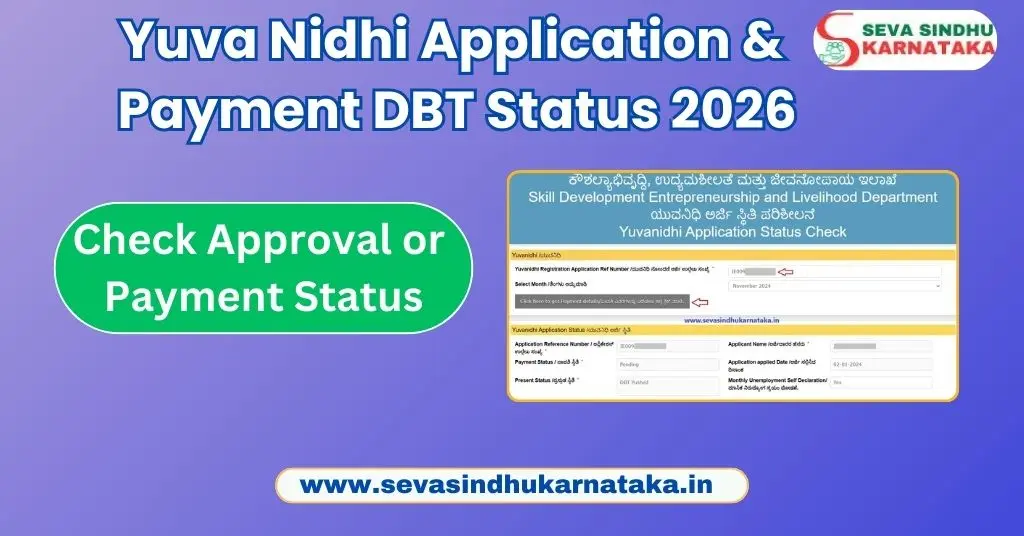 Yuva Nidhi Application & Payment DBT Status Check In Seva Sindhu Portal